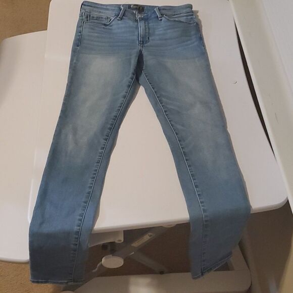 Abercrombie & Fitch jeans women's size 2L Harper super skinny blue distr… - Picture 4 of 16